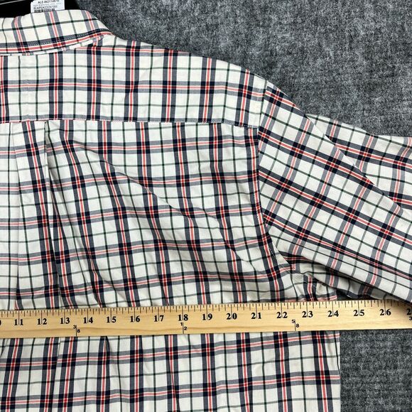 LL Bean Shirt Mens‎ L Traditional Fit Plaid Short-Sleeve Business Casual Travel - Picture 7 of 10